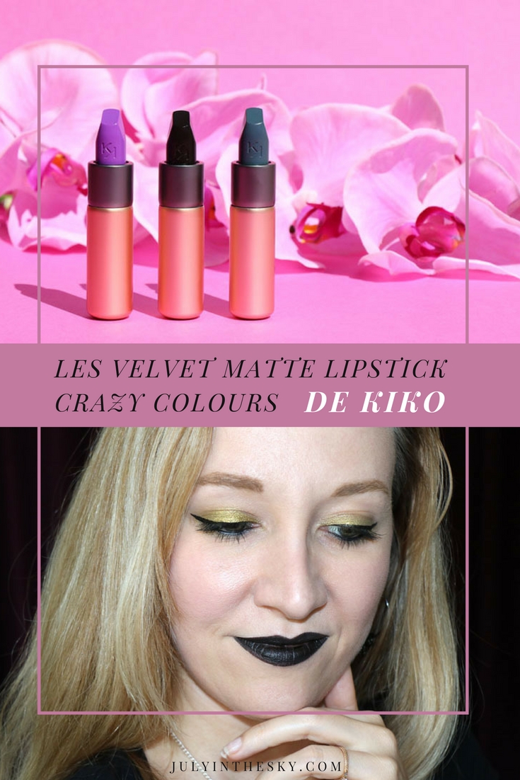 blog beauté kiko velvet matte lipstick crazy colours