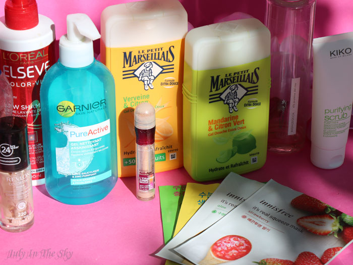 blog beauté produits terminés garnier l'oréal gemey le petit marseillais novaria