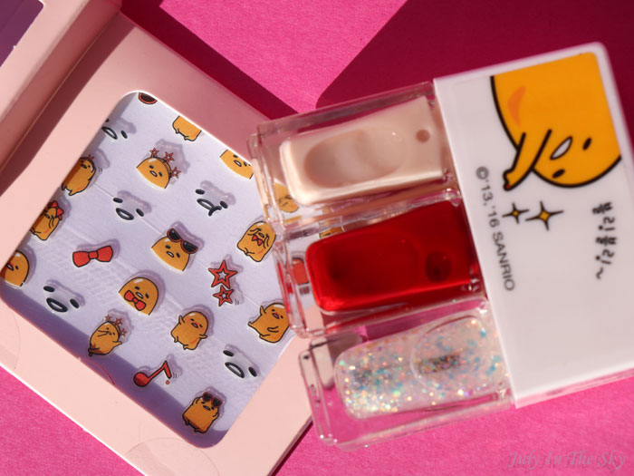 blog beauté Lazy & Joy Party Up Nail Kit Holika Holika x Gudetama