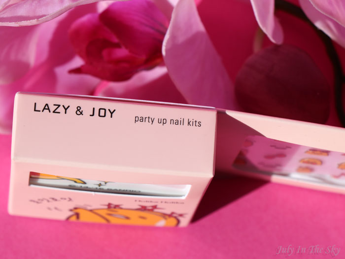 blog beauté Lazy & Joy Party Up Nail Kit Holika Holika x Gudetama