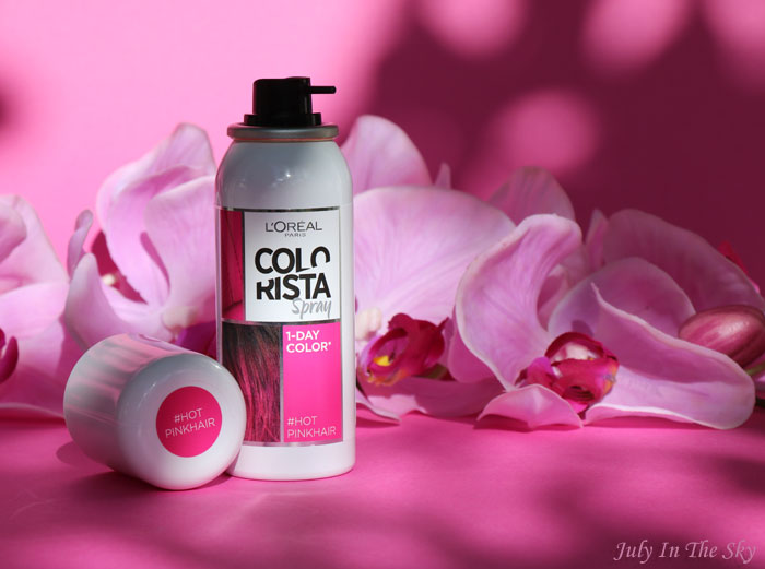 blog beauté colorista L'Oréal spray 1 day color pastel hotpinkhair 