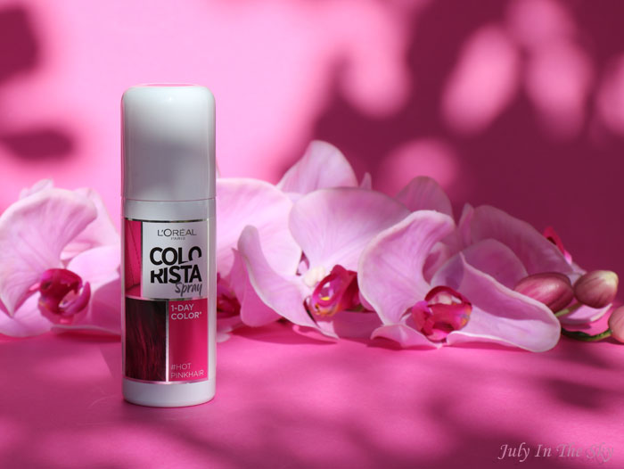 blog beauté colorista L'Oréal spray 1 day color pastel hotpinkhair 
