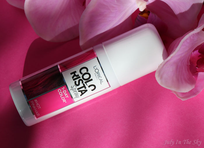 blog beauté colorista L'Oréal spray 1 day color pastel hotpinkhair 