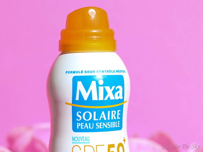 blog beauté mixa brume solaire peau sensible protection renforcée
