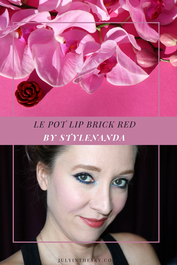 blog beauté pot lip stylenanda 3ce brick red