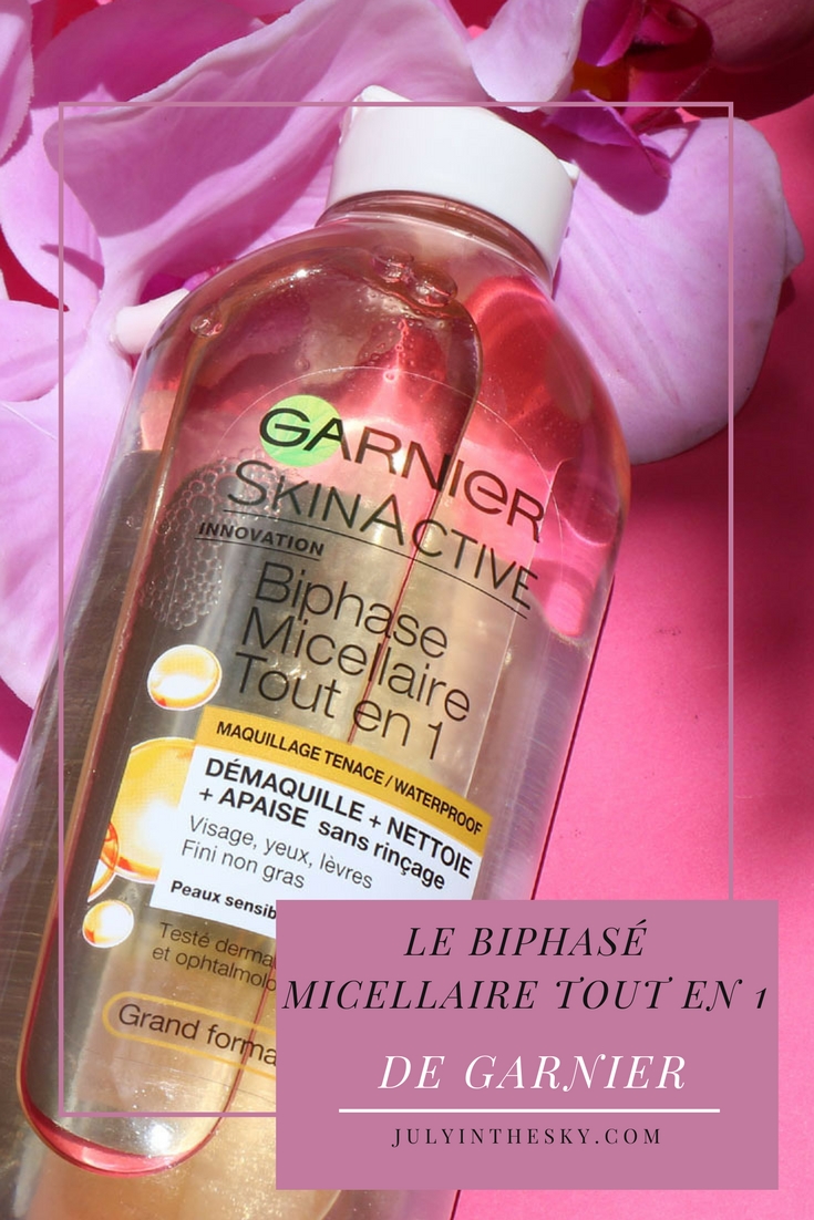 blog beauté biphasé micellaire tout en 1 garnier avis