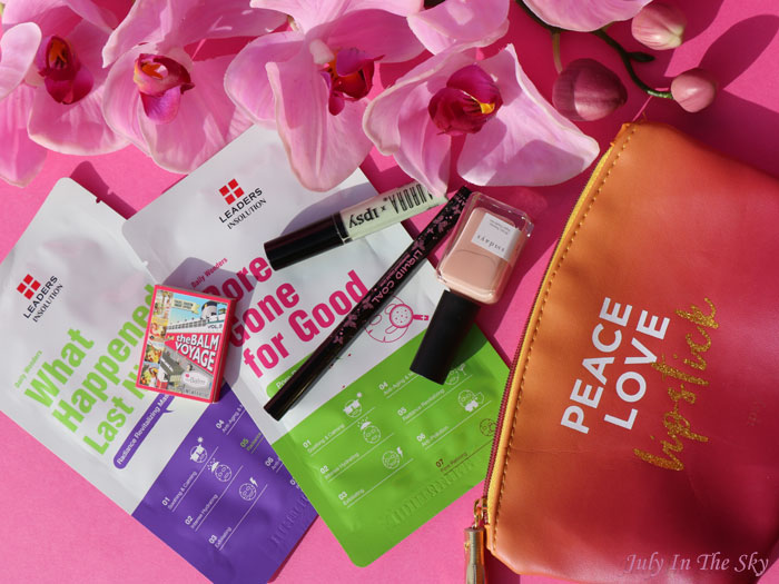 blog beauté ipsy glam bag august the balm seraphine botanicals sundays leaders cosmetics aurora