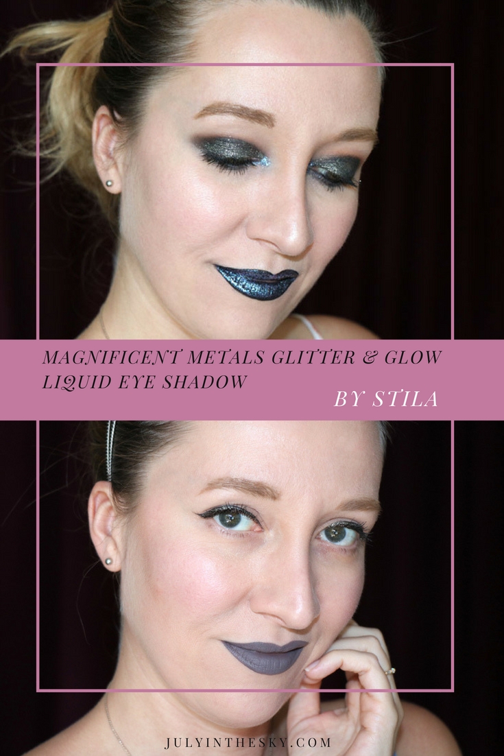 blog beauté stila magnificent metals glitter and glow liquid eye shadow molten midnight