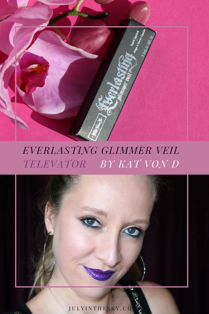 blog beauté kat von d everlasting glimmer veil televator