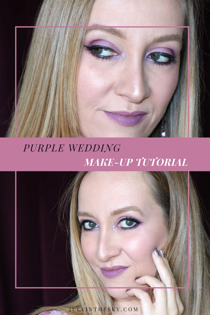 blog beauté maquillage mariage mariée mauve violine