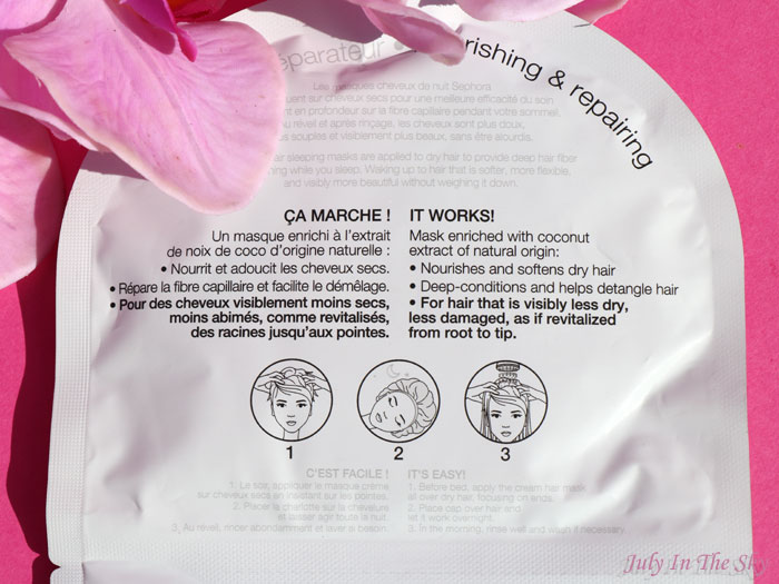 blog beauté sephora masque cheveux nuit coco