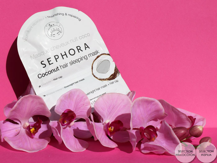 Mes cheveux soignés avec le masque nuit coco de Sephora