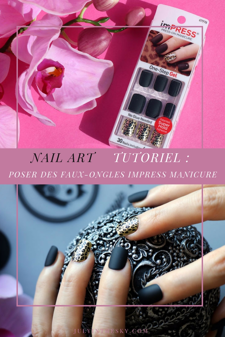 blog beauté nail art Impress Manicure Claim To Frame Kiss One Step Gel Tutoriel pose faux ongles