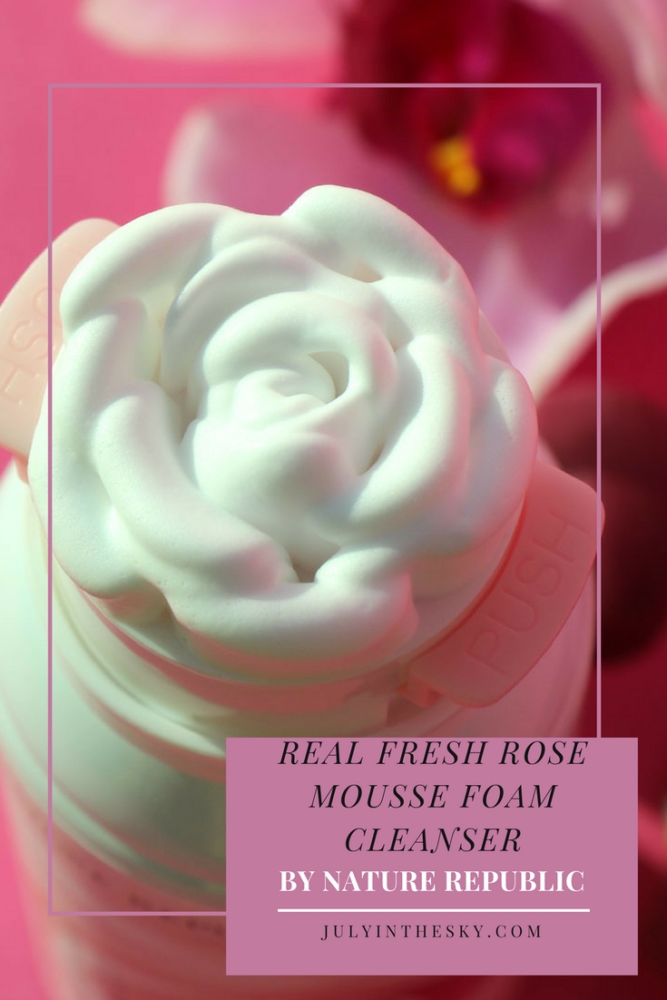 blog beauté Real Fresh Rose Mousse Foam Cleanser Nature Republic