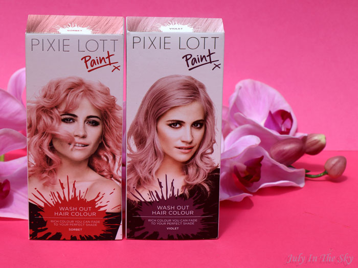 blog beauté Pixie Lott Paint Top Shop unicorn hair sorbet violet