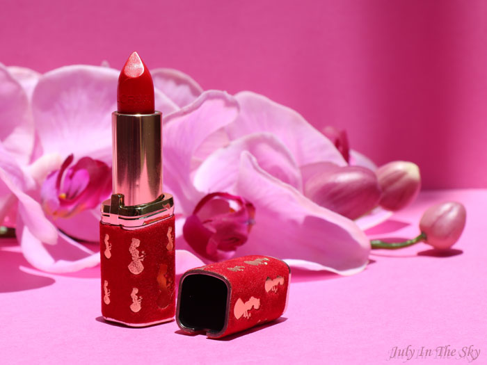 blog beauté L'Oréal Color Riche la belle et la bête 377 perfect red swatch avis test lipstick