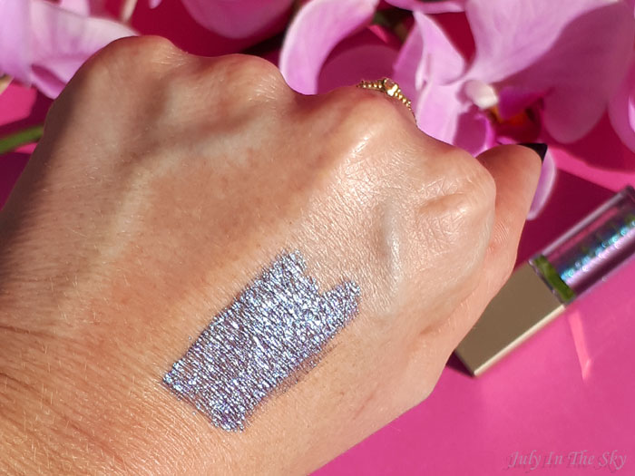 blog beauté beauty stila magnificent metals glitter and glow liquid eye shadow duo chrome into the sea swatch