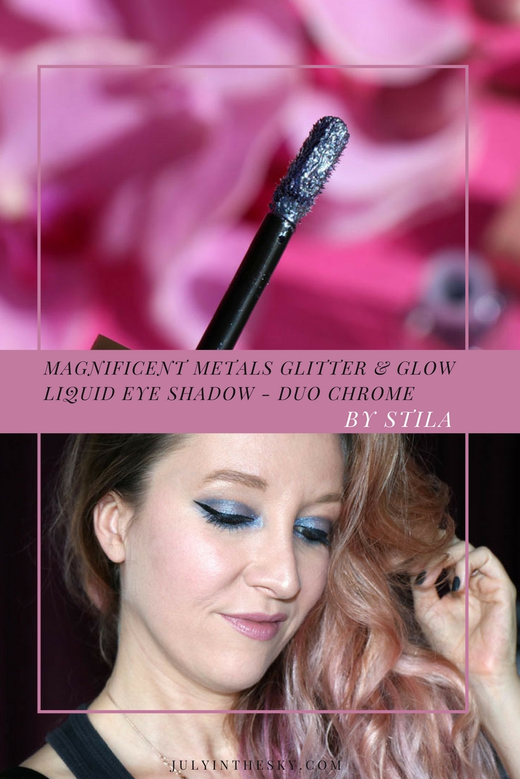 blog beauté beauty stila magnificent metals glitter and glow liquid eye shadow duo chrome into the sea