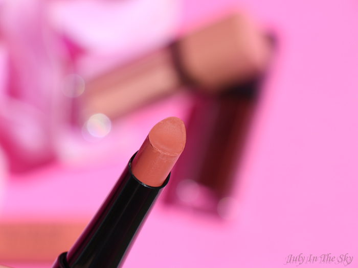 blog beauté Bourjois Rouge Velvet The Lipstick Peach Tatin avis test swatch