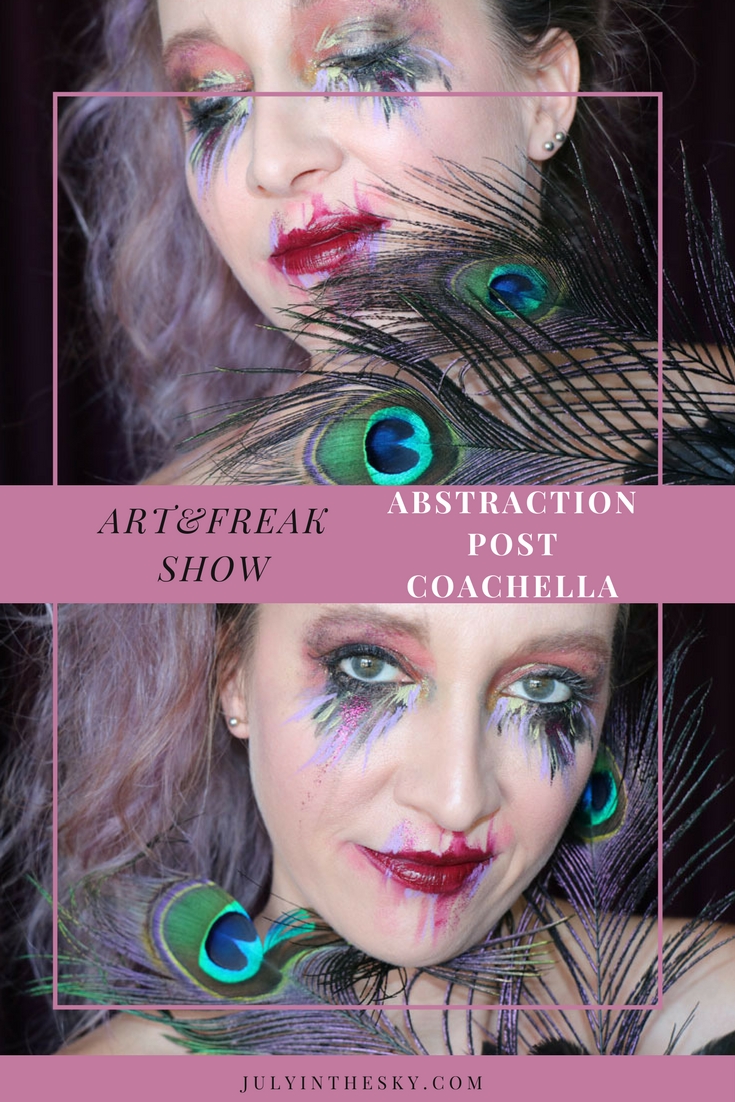 blog beauté tutoriel maquillage Art&Freak Show abstrait Abstraction Post Coachella