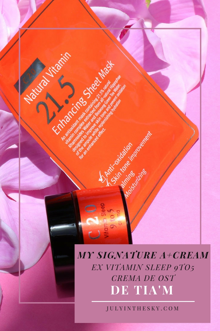 blog beauté kbeauty avis test My Signature A+Cream Tia'm OST Vitamin Sleep 9to5 Crema