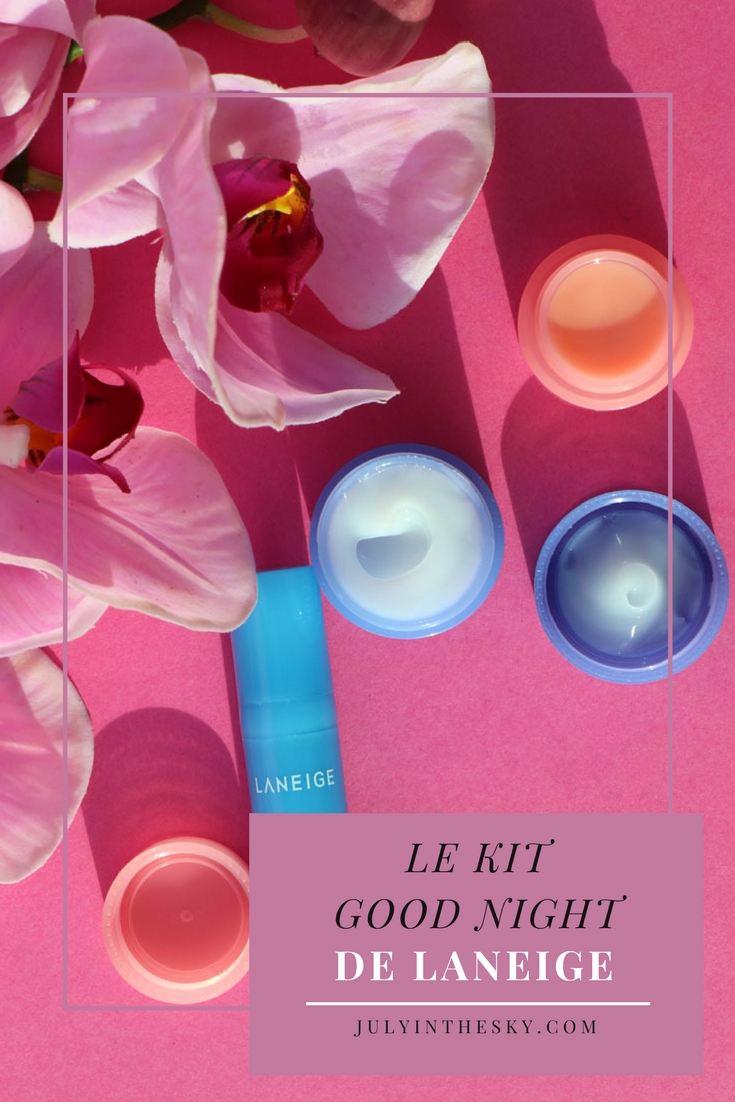 blog beauté kbeauty good night kit laneige sleeping mask