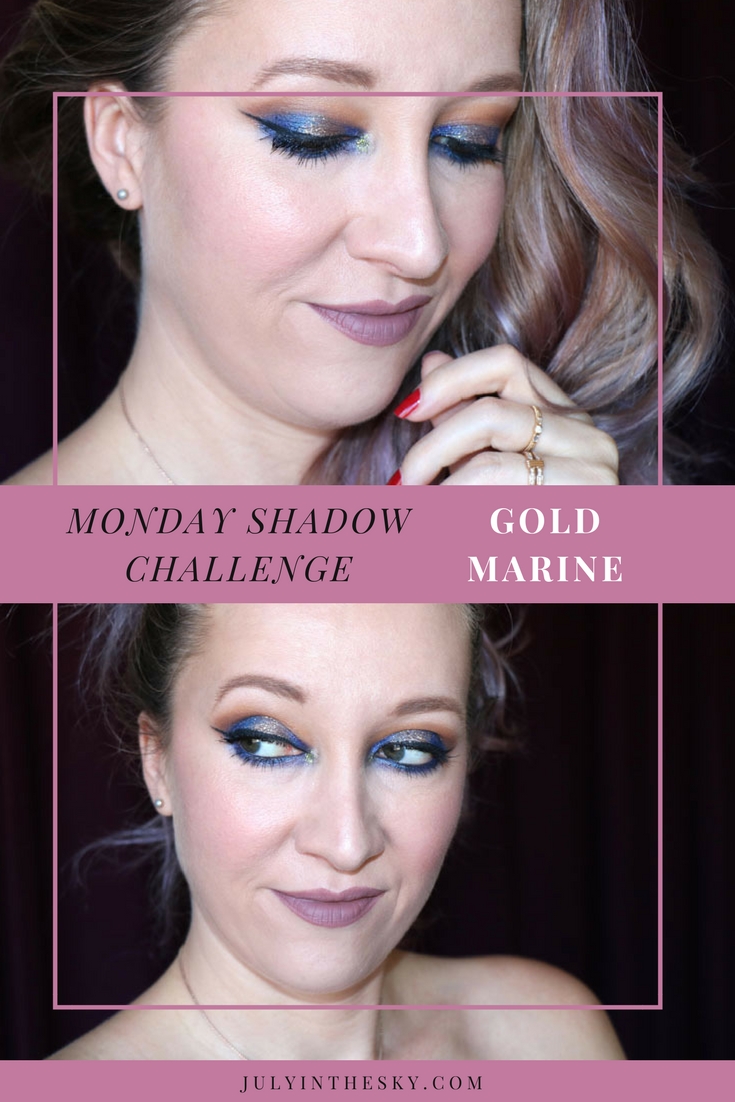 blog beauté tutoriel Monday Shadow Chjallenge make-up or marine