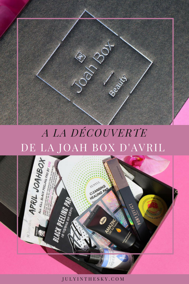 blog beauté kbeauty Joah Box avril avis test