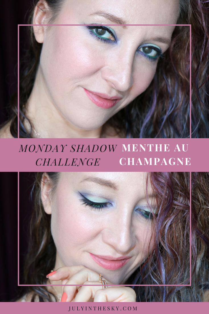 blog beauté Monday Shadow Challenge menthe champagne tutoriel maquillage