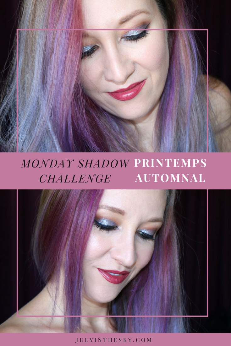 blog beauté tutoriel monday shadow challenge chataigne lilas