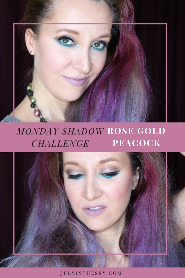 blog beauté tutoriel mondau shadow challenge teal rose gold