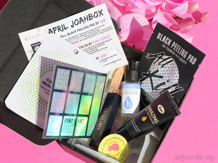 blog beauté kbeauty Joah Box avril avis test