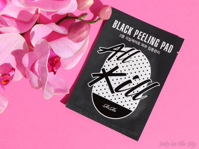 blog beauté kbeauty Joah Box avril avis test All Kill Black Peeling Pad Rire