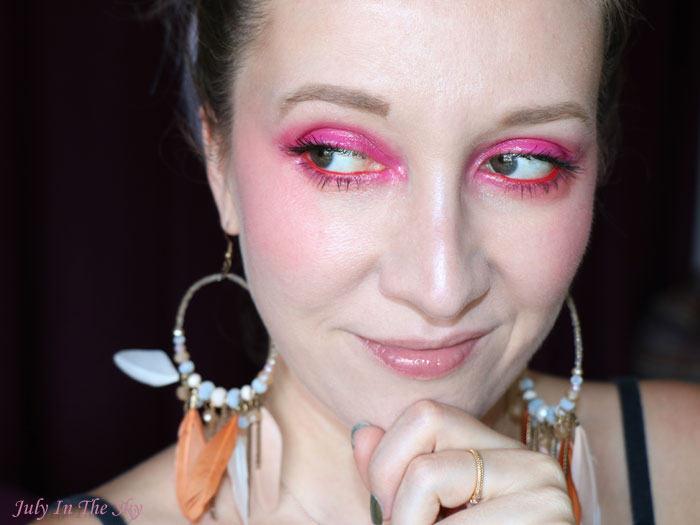 blog beauté Monday Shadow Challenge corail fuchsia tutoriel maquillage