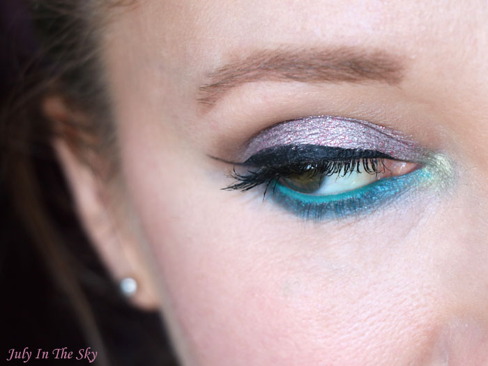 blog beauté tutoriel mondau shadow challenge teal rose gold