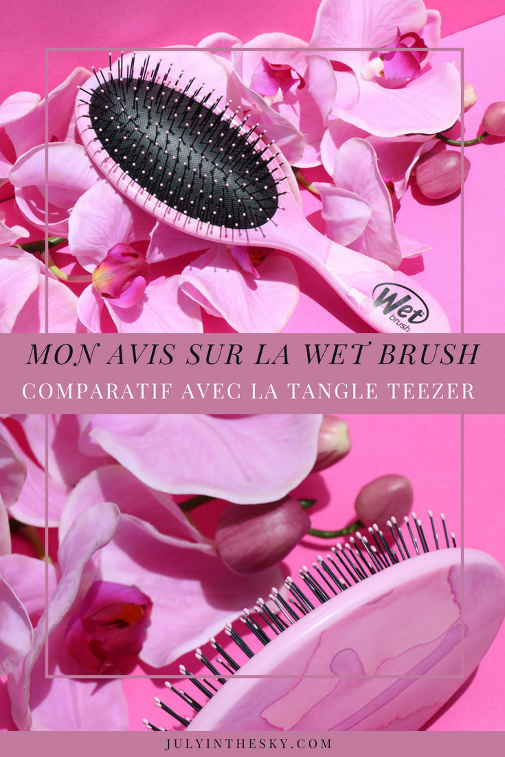 blog beauté avis Wet Brush watercolor comparatif Tangle Teezer