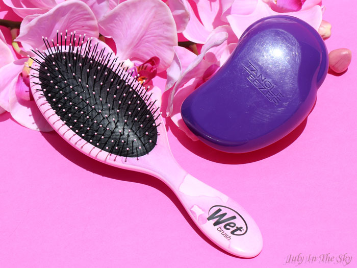 blog beauté avis Wet Brush watercolor comparatif Tangle Teezer