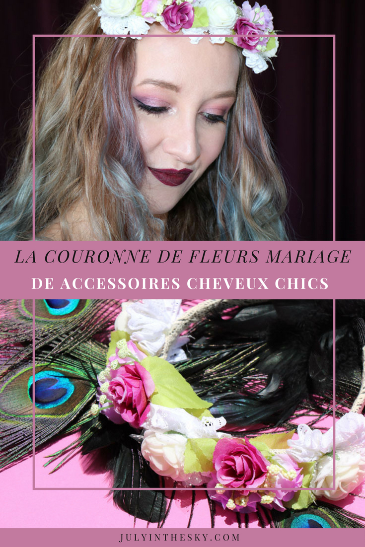 blog beauté Accessoires Cheveux Chics couronne fleurs mariage