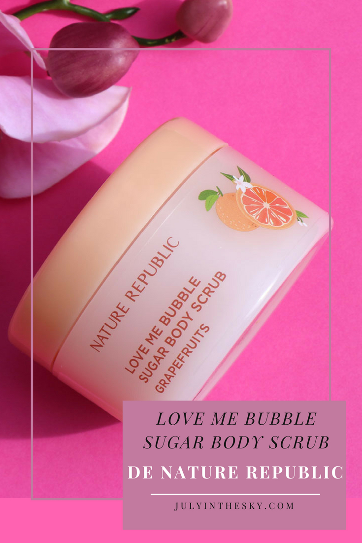 blog beauté kbeauty Nature Republic Love Me Bubble Sugar Body Scrub