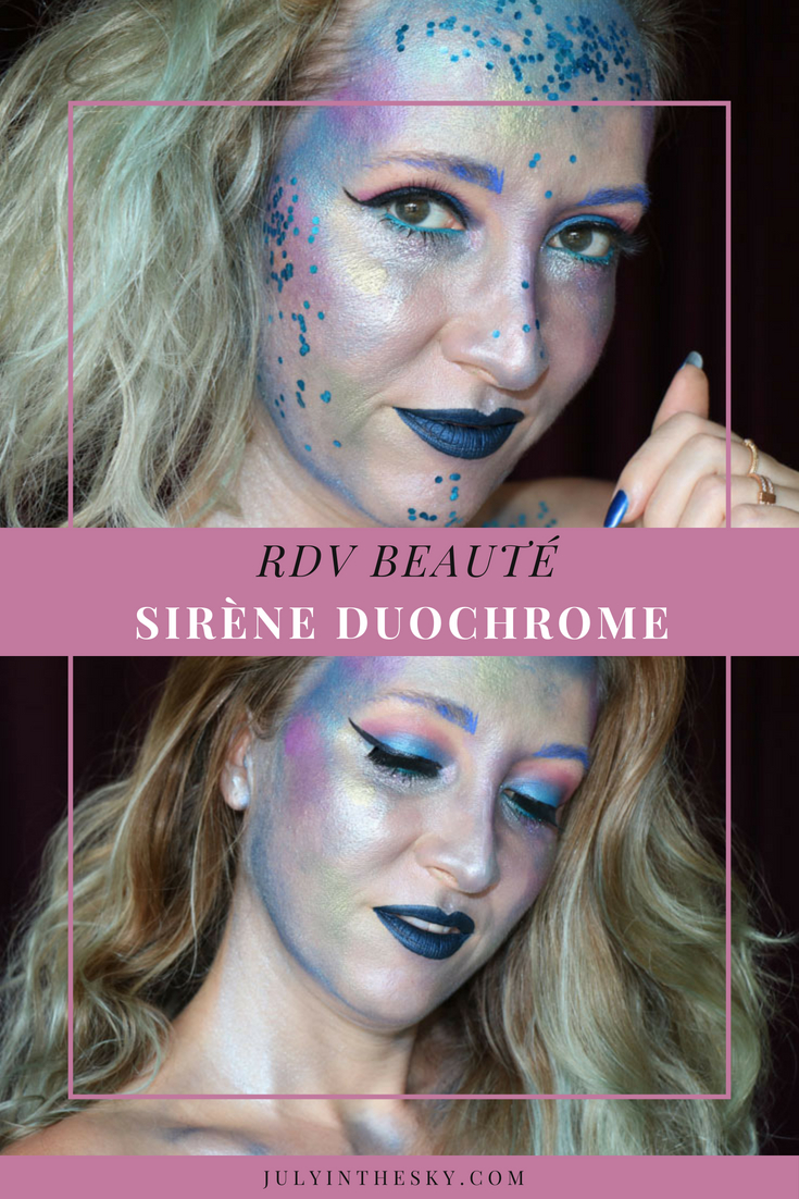 blog beauté RDV Beauté tutoriel maquillage sirène