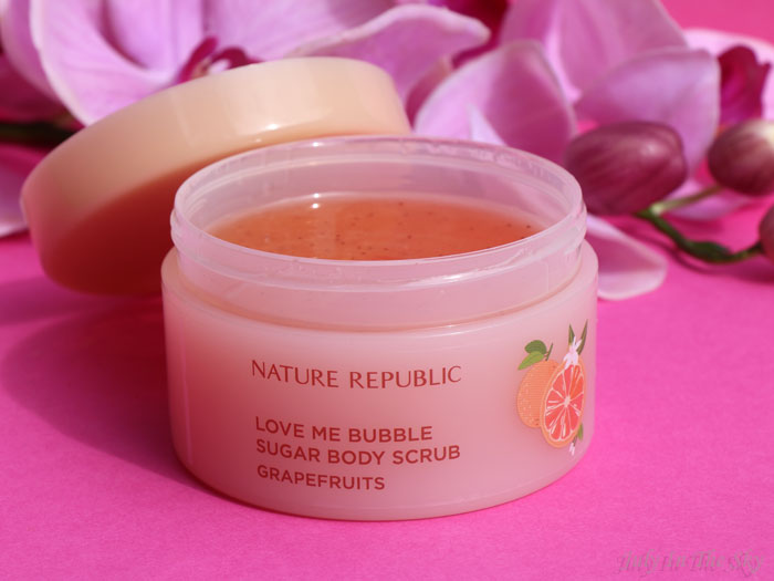 blog beauté kbeauty Nature Republic Love Me Bubble Sugar Body Scrub