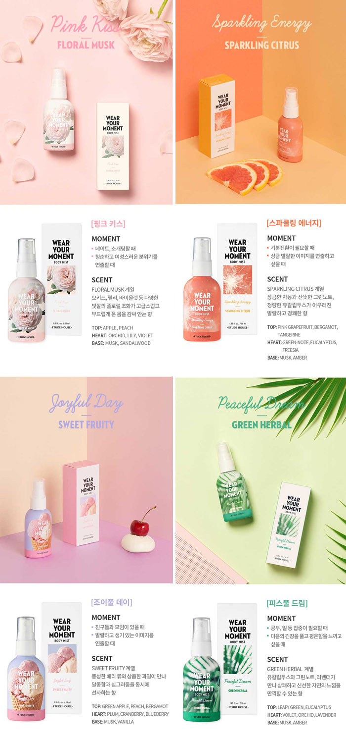 blog beauté kbeauty avis Etude House Wear Your Moment Body Mist