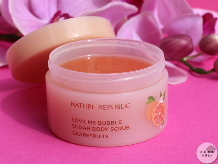 En amour pour le Love Me Bubble Sugar Body Scrub Nature Republic