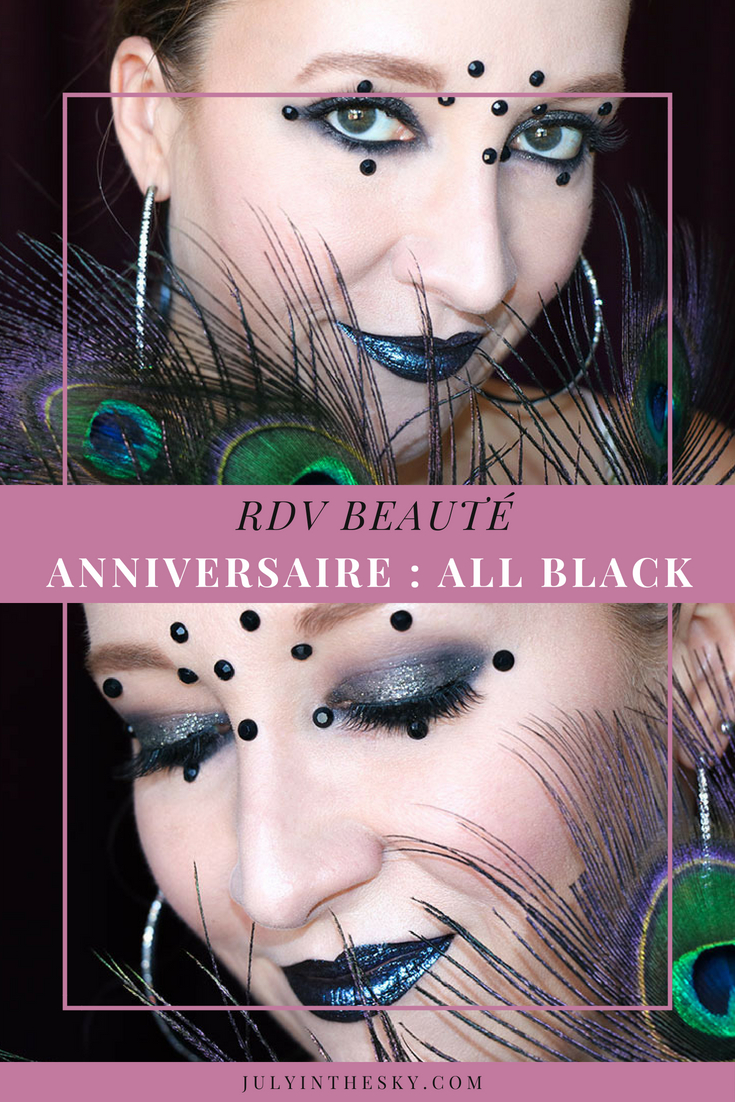 July In The Sky : blog beauté RDV Beauté anniversaire retrospective All Black tutoriel maquillage