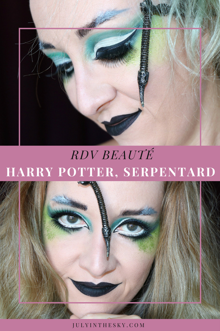 blog beauté tutoriel maquillage Harry Potter serpentard