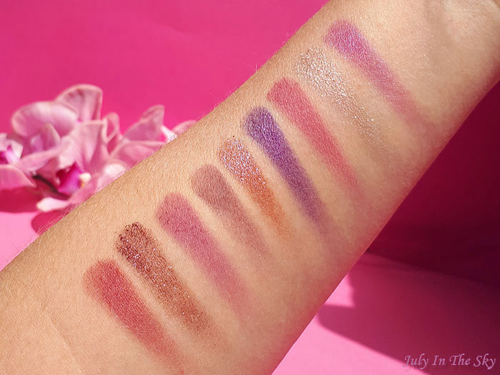 blog beauté Huda Beauty Amethyst Obsessions Palette swatch