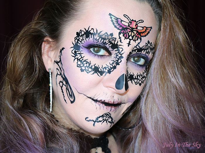 blog beauté tutoriel make-up Halloween plum skull Face Lace