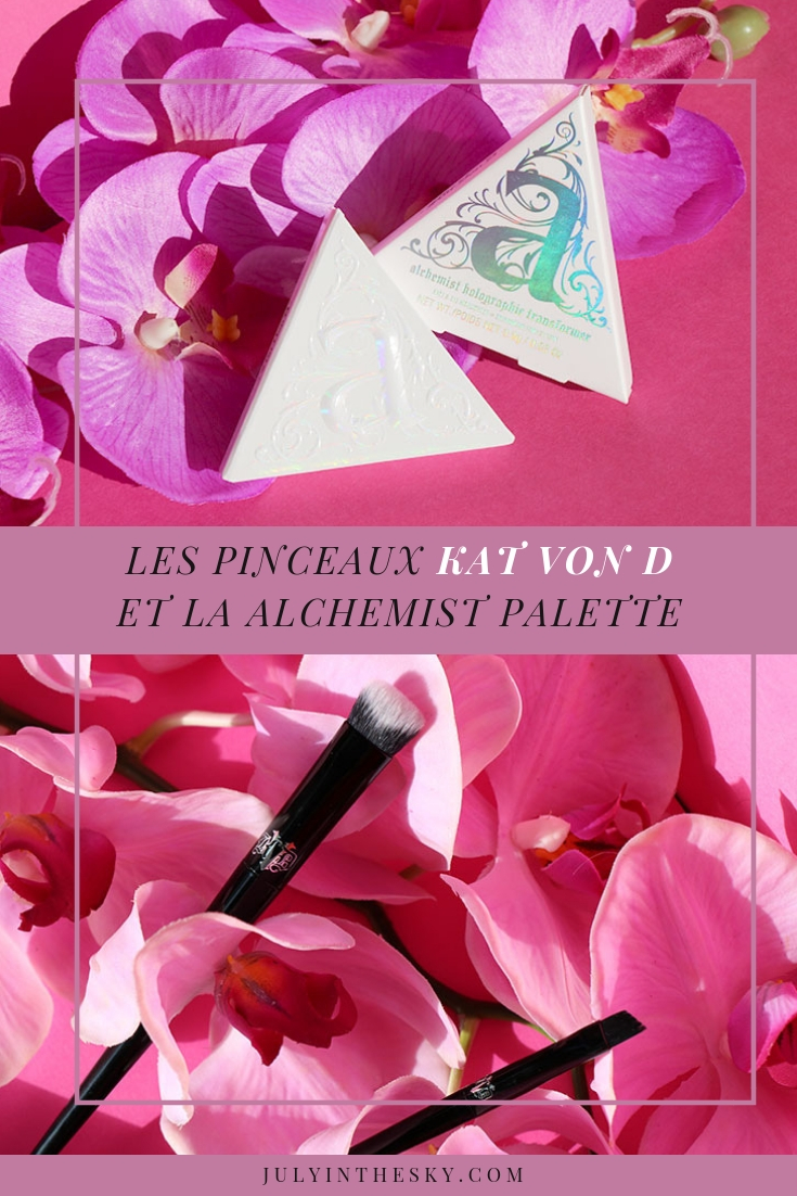 blog beauté Kat Von D palette highlighter alchemist holographic transformer palette pinceaux