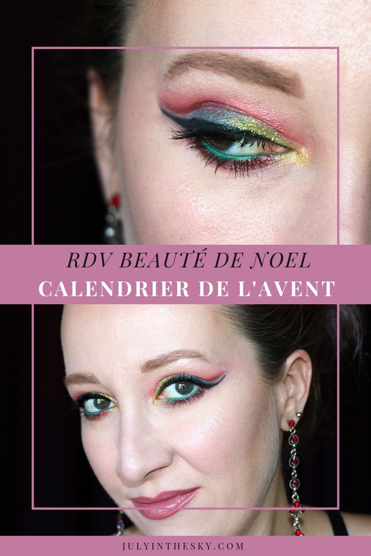 blog beauté RDV Beauté Calendrier de l'avent Nöel traditionnel tutoriel maquillage