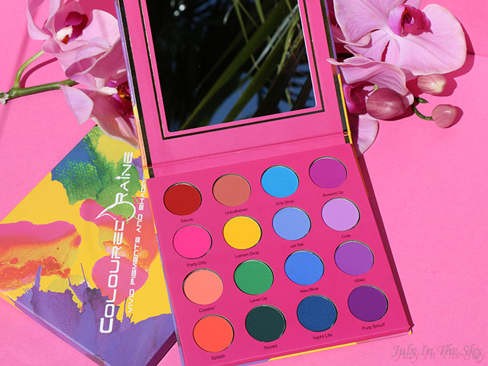 blog beauté Coloured Raine Vivid Pigment Palette avis swatch